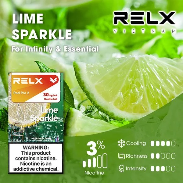 relx煙彈拋棄式霧化煙彈-雪碧(Lime Sparkle)口味