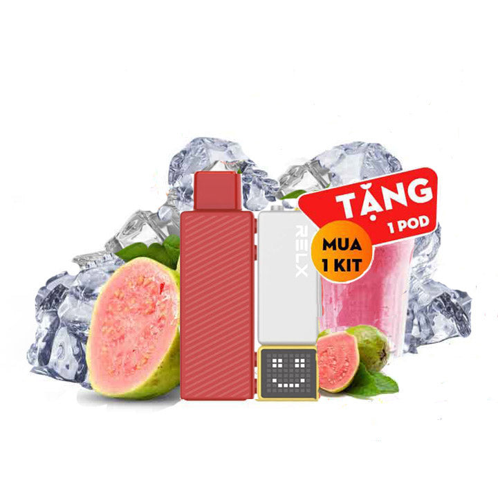 Relx Creator積木煙彈18000 puffs電子煙-紅心芭樂口味