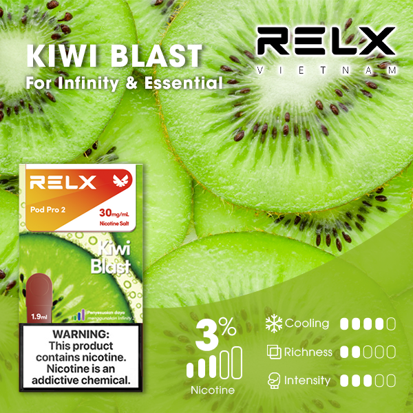 relx煙彈拋棄式霧化煙彈煙-奇異果口味